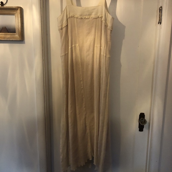 NWOT Eri + Ali cream maxi dress from Anthropologie - Picture 4 of 5